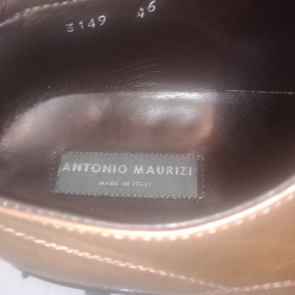Antonio Maurizi Riviera Beige Antique Calf Leather Oxfords (Size 13 - Picture 8 of 14